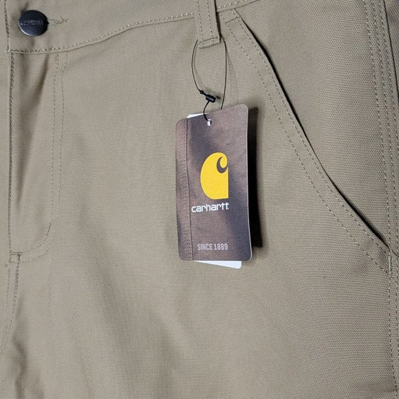 Carhartt NEW Original Size 14 Khaki Tan Rugged Professional Women's‎ Pants - Picture 6 of 9